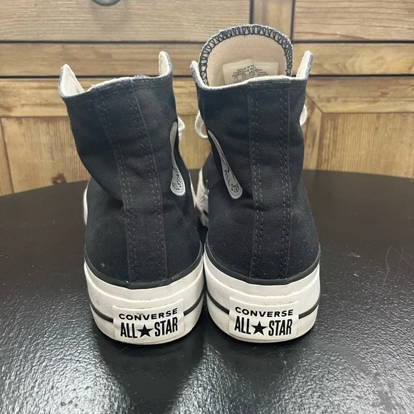 Converse CTAS Lift Black Platform High-Top Sneakers Women’s Size 7.5 - Picture 6 of 11